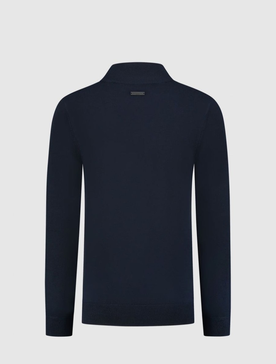 Kinderen Ballin Amsterdam | Kids Logo Mockneck Knit | Navy