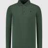 Volwassenen Ballin Amsterdam | Icon Logo Lange Mouw Polo | Forest Green