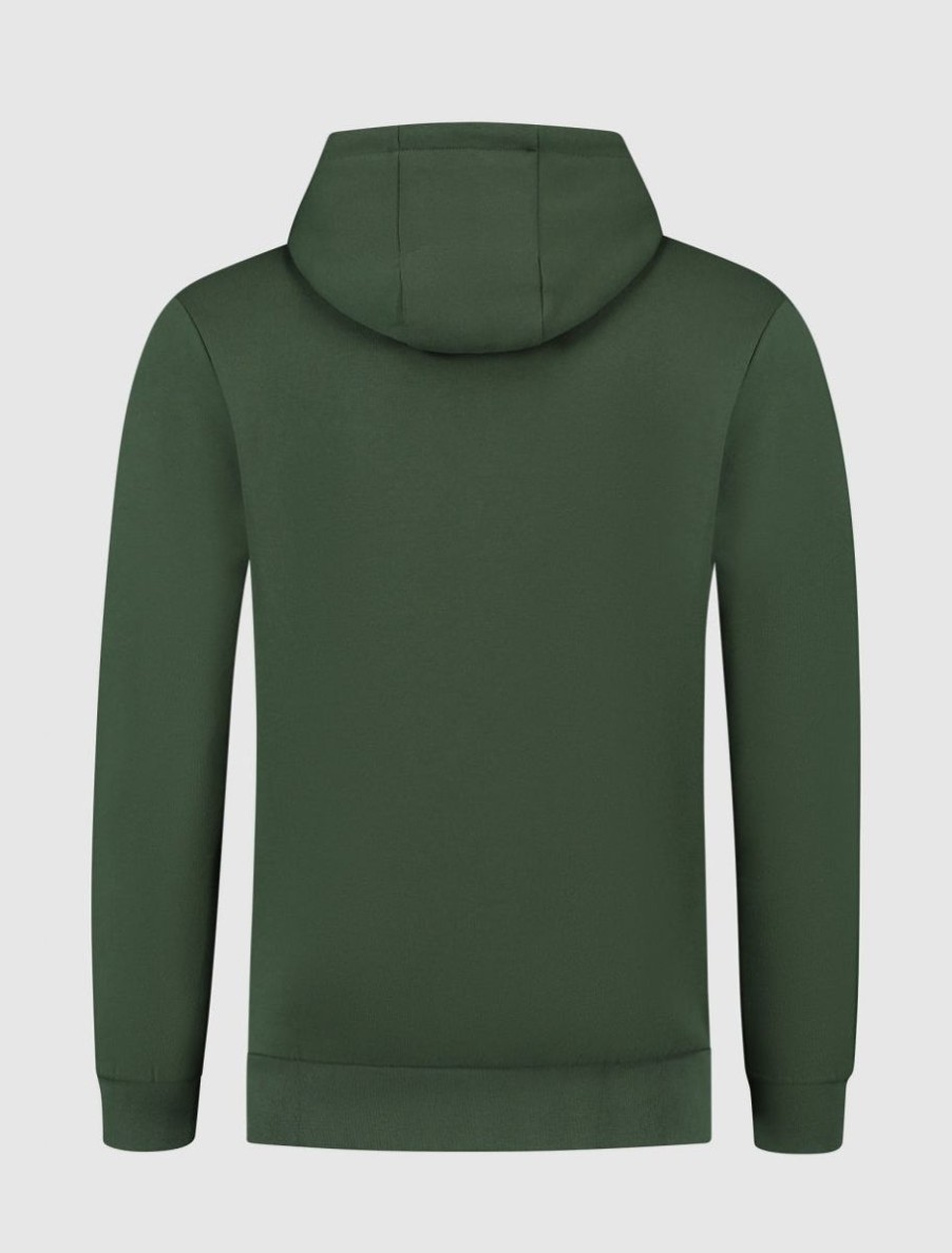 Volwassenen Ballin Amsterdam | Dubbel Icon Logo Hoodie | Forest Green