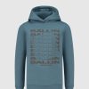 Kinderen Ballin Amsterdam | Kids Rotated Logo Print Hoodie | Mid Blue