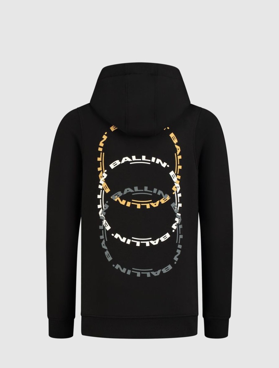 Kinderen Ballin Amsterdam | Kids Circle Logo'S Hoodie | Black