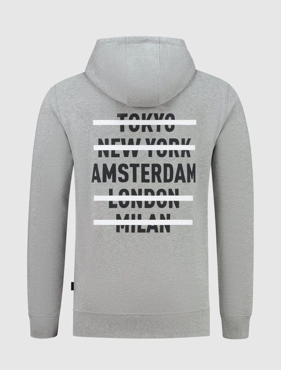 Volwassenen Ballin Amsterdam | Steden Logo'S Hoodie | Grey