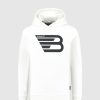 Kinderen Ballin Amsterdam | Kids Original Logo Print Hoodie | Off White