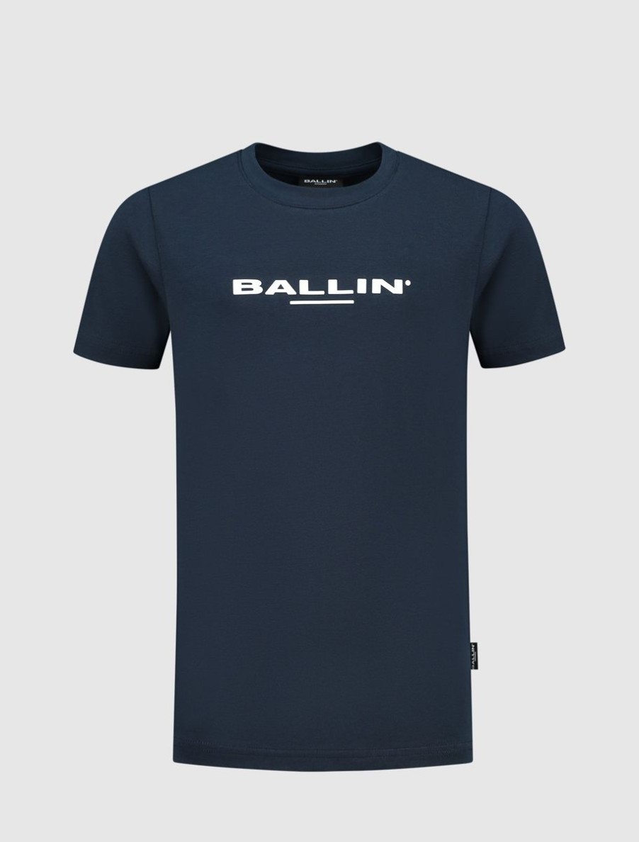 Kinderen Ballin Amsterdam | Kids Logo T-Shirt | Navy