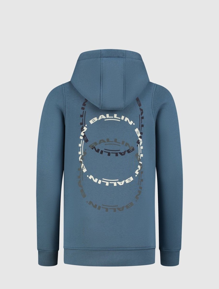 Kinderen Ballin Amsterdam | Kids Circle Logo'S Hoodie | Mid Blue