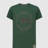 Kinderen Ballin Amsterdam | Kids Rounded Logo Print T-Shirt | Forest Green