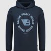 Volwassenen Ballin Amsterdam | Rounded Logo Print Hoodie | Navy