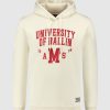 Volwassenen Ballin Amsterdam | University Print Hoodie | Ecru