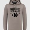 Volwassenen Ballin Amsterdam | University Print Hoodie | Taupe