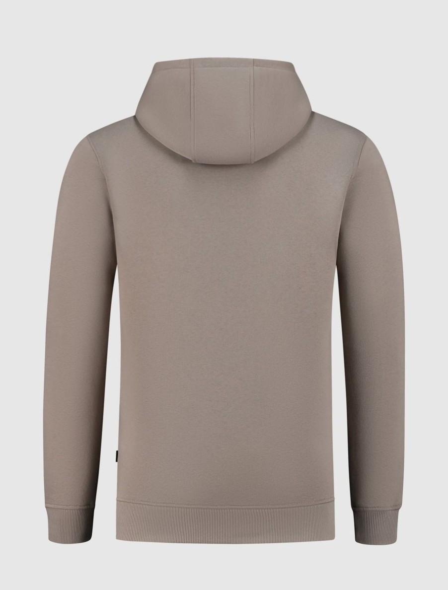 Volwassenen Ballin Amsterdam | University Print Hoodie | Taupe