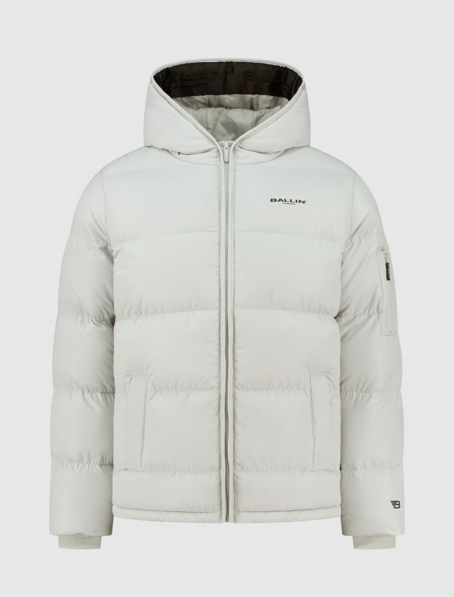 Volwassenen Ballin Amsterdam | Embroidery Puffer Jas | Off White