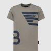 Kinderen Ballin Amsterdam | Kids Dubbel Icon Logo T-Shirt | Taupe