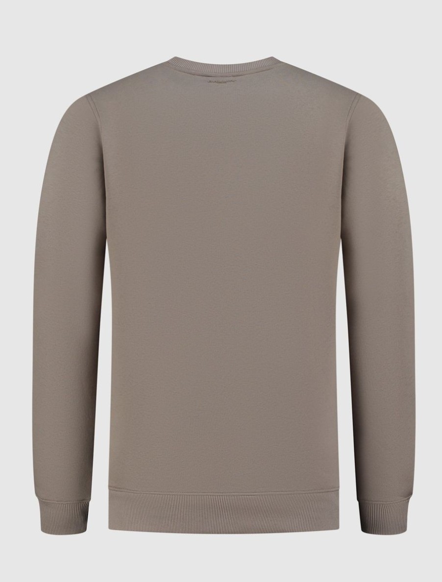 Volwassenen Ballin Amsterdam | University Print Sweater | Taupe