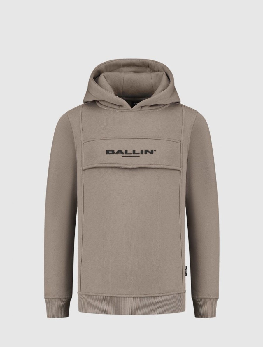 Kinderen Ballin Amsterdam | Kids Anorak Hoodie | Taupe