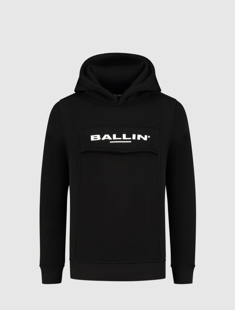 Kinderen Ballin Amsterdam | Kids Anorak Hoodie | Black