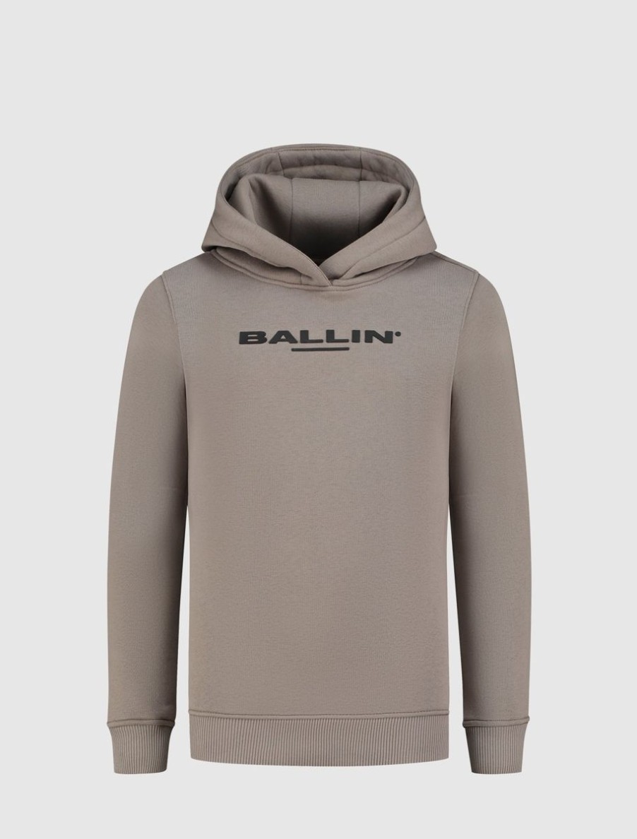 Kinderen Ballin Amsterdam | Kids Logo Hoodie | Taupe