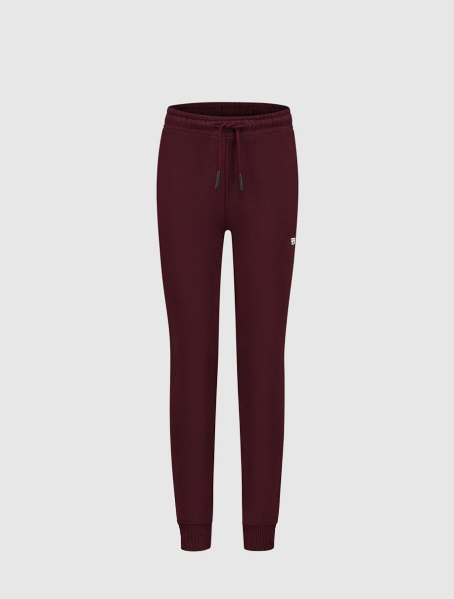 Kinderen Ballin Amsterdam | Kids Original Logo Joggingbroek | Aged Burgundy