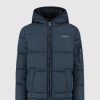 Kinderen Ballin Amsterdam | Kids Gewatteerde Puffer Jas | Dark Blue