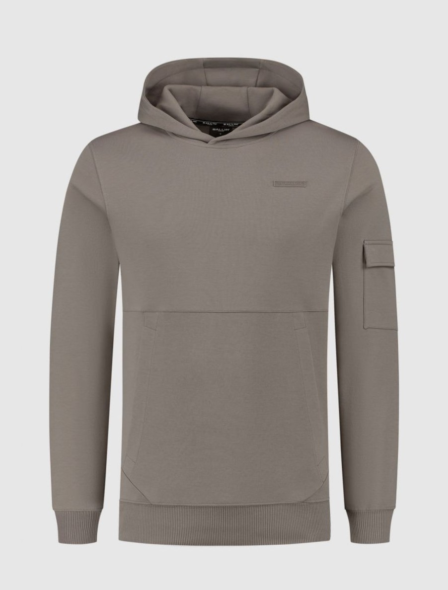 Volwassenen Ballin Amsterdam | Cargo Hoodie | Taupe