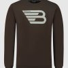 Volwassenen Ballin Amsterdam | Original Icon Logo Print Sweater | Brown