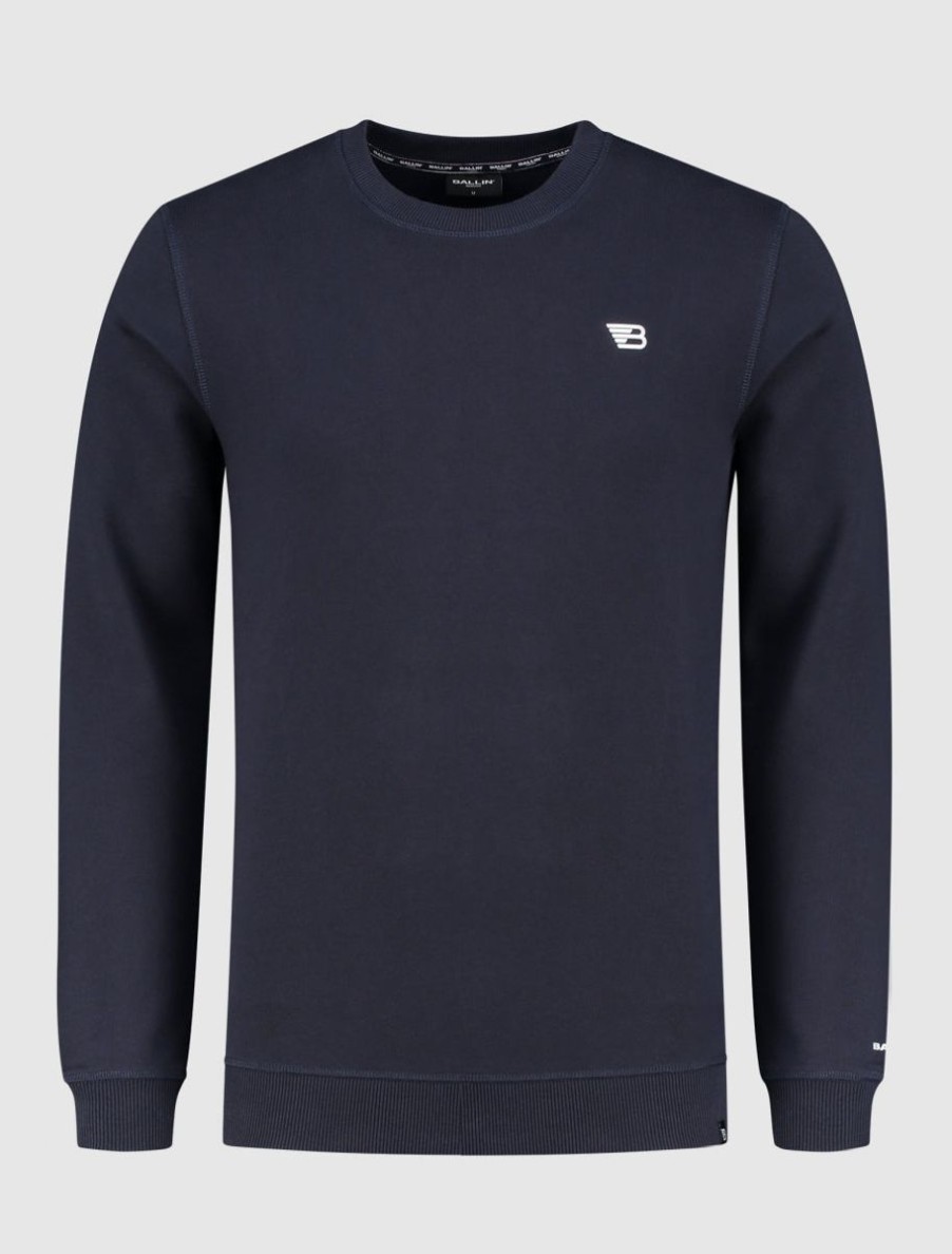 Volwassenen Ballin Amsterdam | Original Icon Logo Sweater | Dark Blue