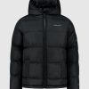 Volwassenen Ballin Amsterdam | Embroidery Puffer Jas | Black