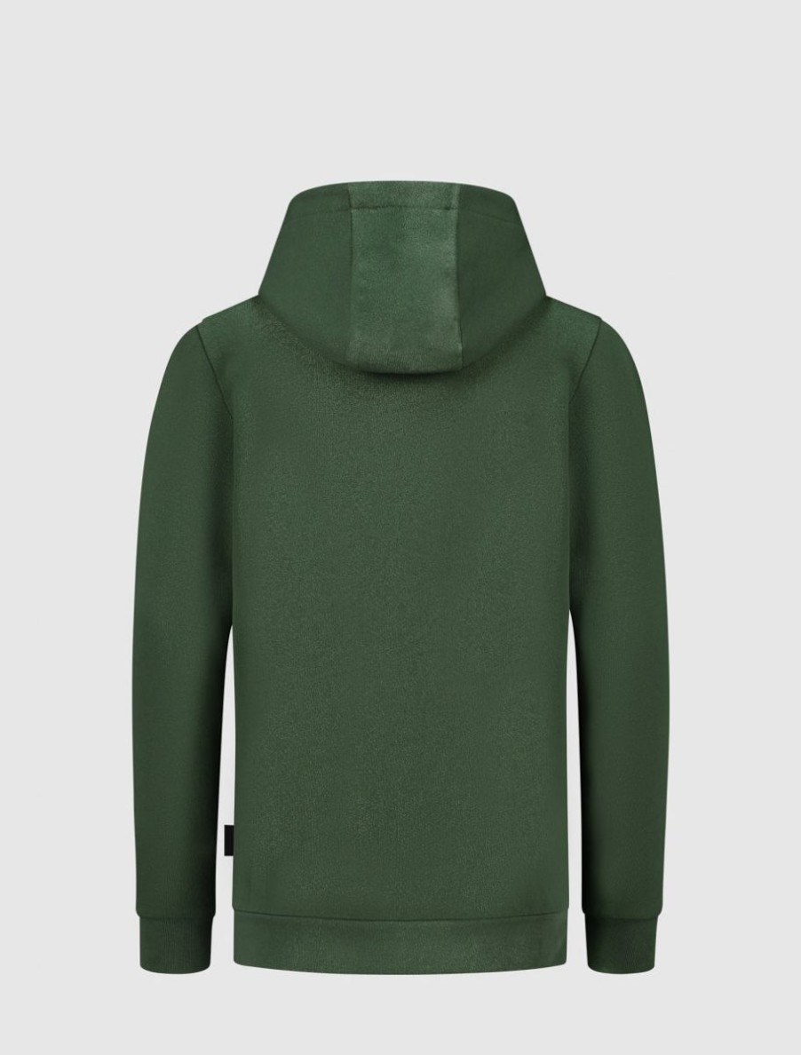 Kinderen Ballin Amsterdam | Kids Dubbel Icon Logo Hoodie | Forest Green