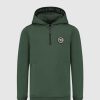 Kinderen Ballin Amsterdam | Kids Legacy Badge Half Zip Hoodie | Forest Green