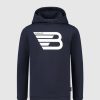 Kinderen Ballin Amsterdam | Kids Original Logo Print Hoodie | Dark Blue