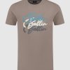 Volwassenen Ballin Amsterdam | Gradient Logo Print T-Shirt | Taupe