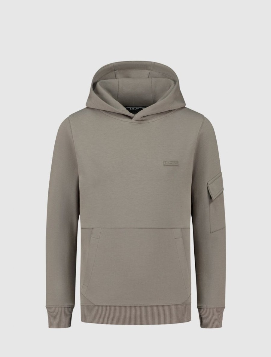 Kinderen Ballin Amsterdam | Kids Cargo Hoodie | Taupe