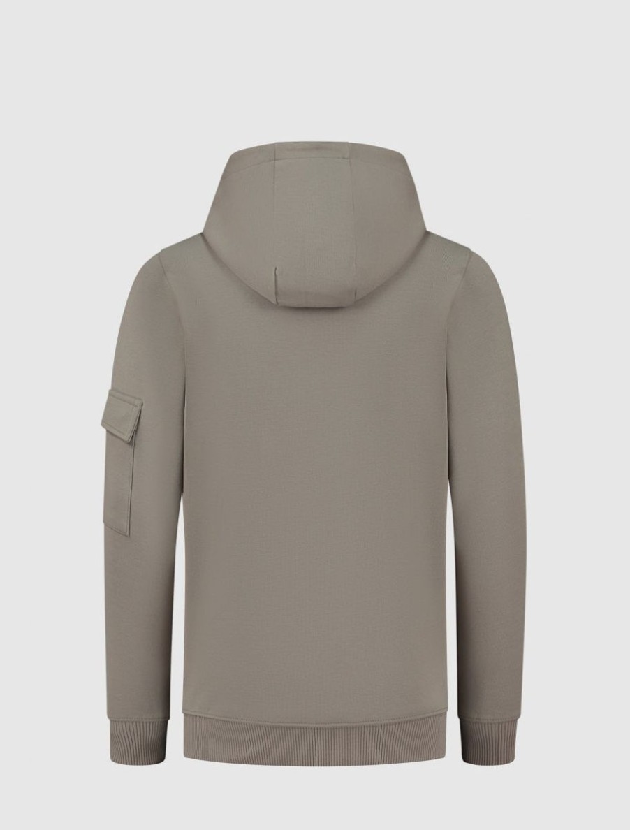 Kinderen Ballin Amsterdam | Kids Cargo Hoodie | Taupe