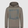 Kinderen Ballin Amsterdam | Kids Rotated Logo Print Hoodie | Taupe