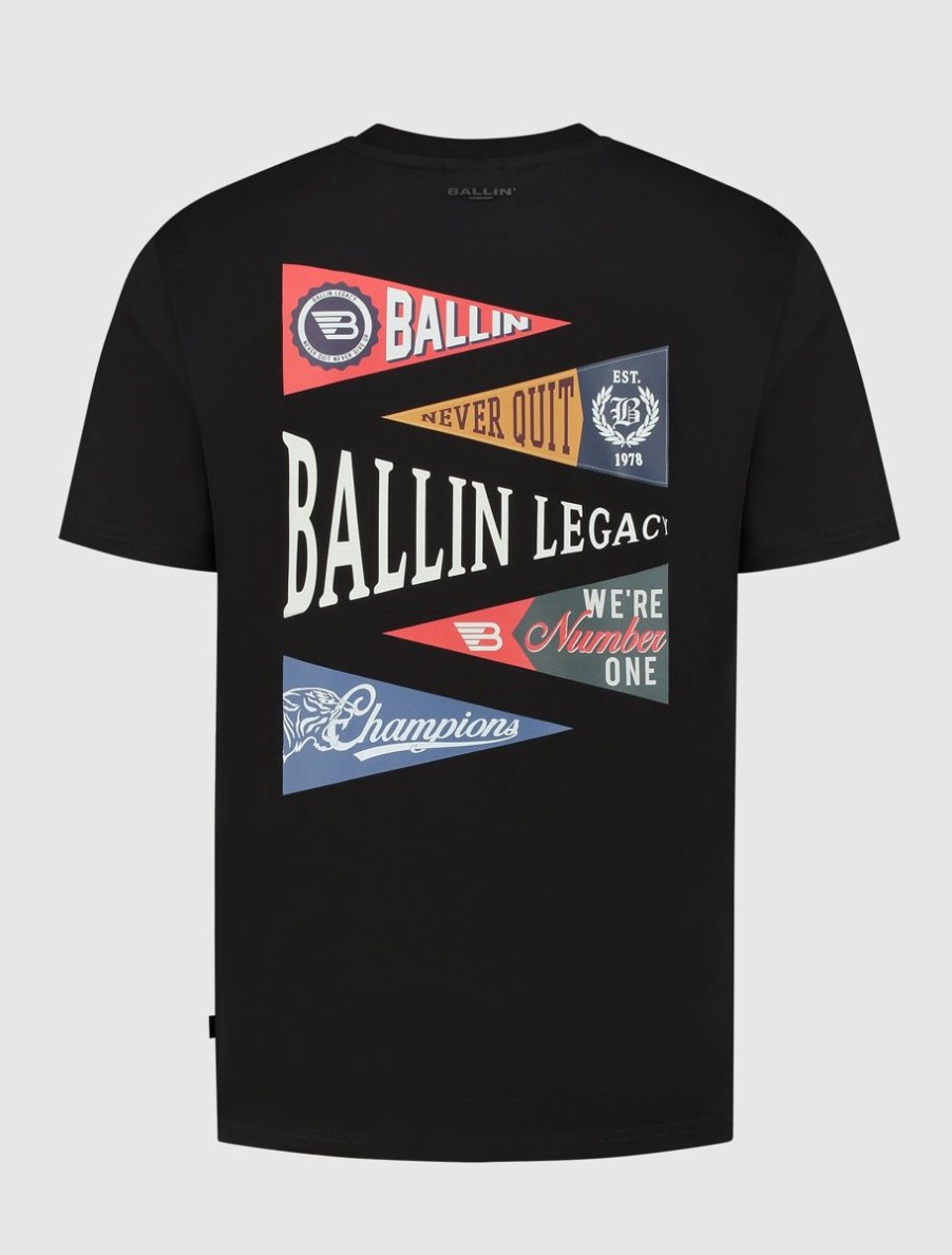 Volwassenen Ballin Amsterdam | Legacy Print T-Shirt | Black