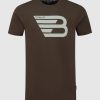 Volwassenen Ballin Amsterdam | Original Big Icon Logo T-Shirt | Brown