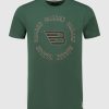 Volwassenen Ballin Amsterdam | Rounded Logo Print T-Shirt | Forest Green