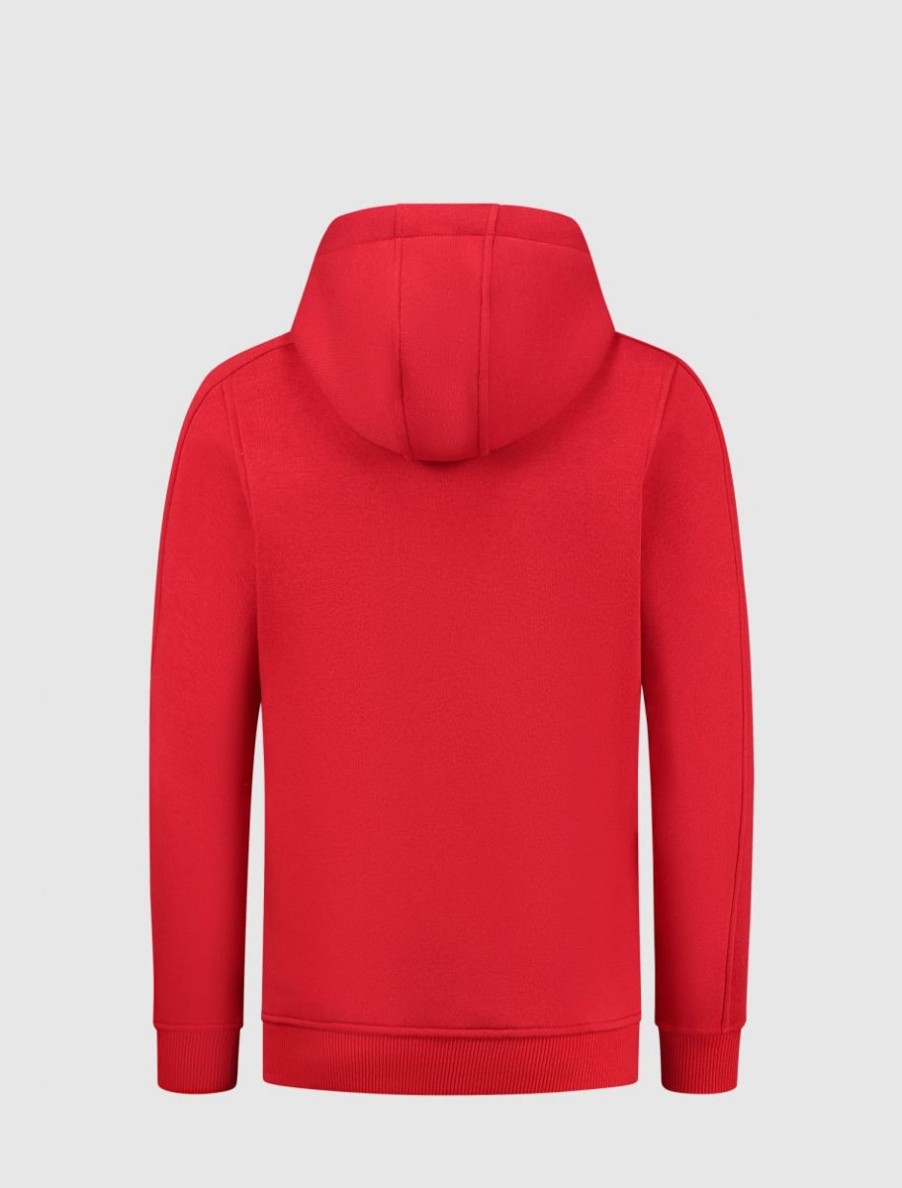 Kinderen Ballin Amsterdam | Kids Anorak Logo Hoodie | Red