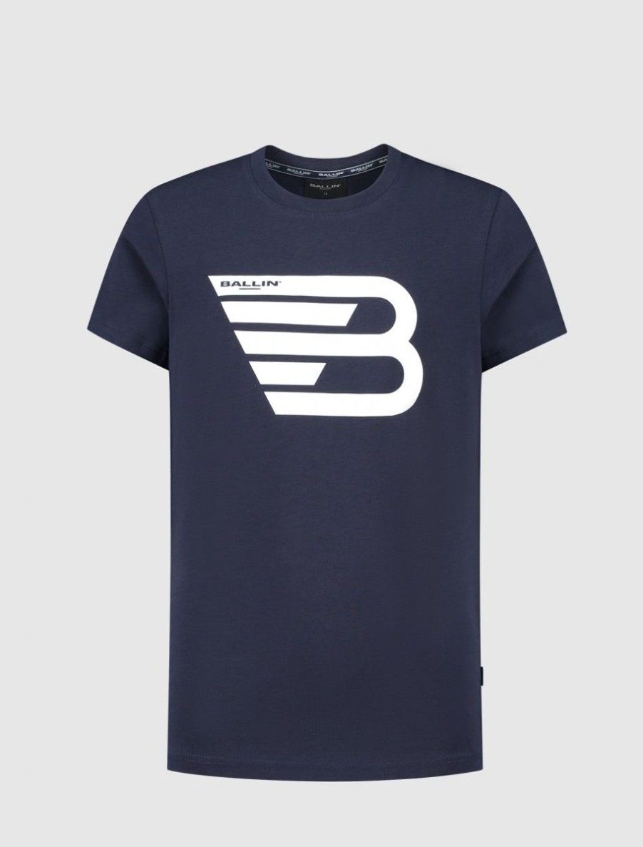 Kinderen Ballin Amsterdam | Kids Original Icon Logo T-Shirt | Dark Blue