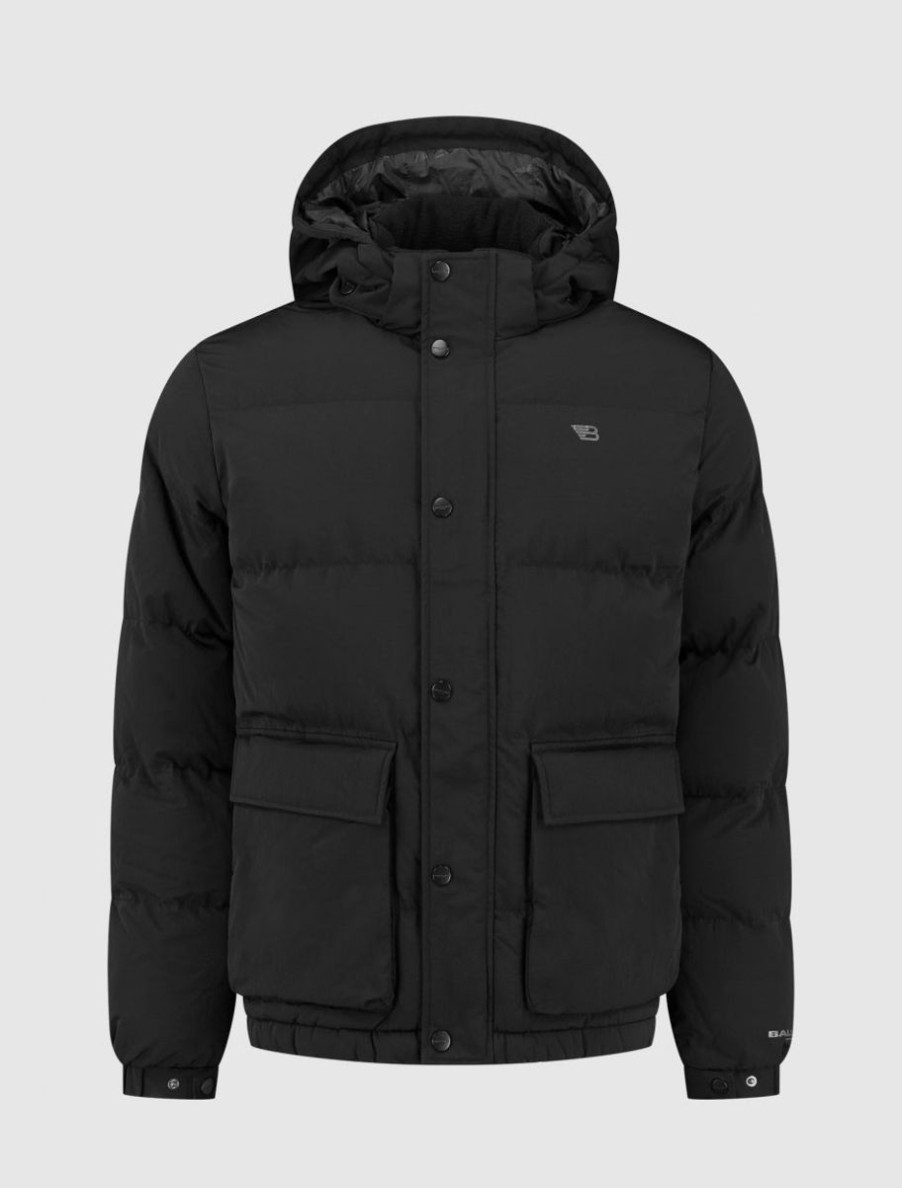 Volwassenen Ballin Amsterdam | Pocket Puffer Jas | Black